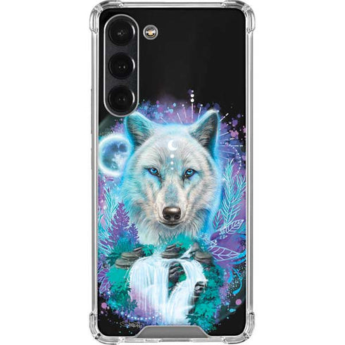 Night Wolf by Sheena Pike Galaxy S23 Plus Clear Case