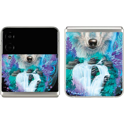 Night Wolf by Sheena Pike Galaxy Z Flip3 5G Skin