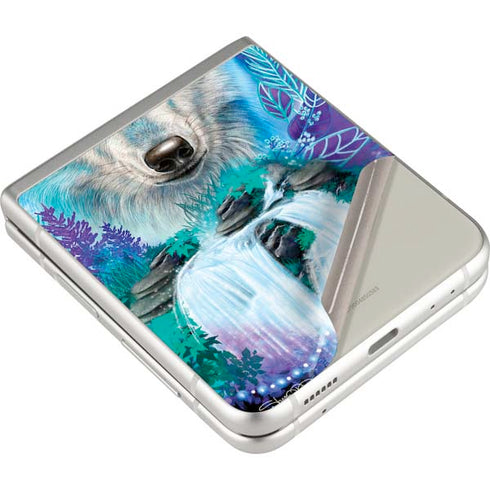 Night Wolf by Sheena Pike Galaxy Z Flip4 5G Skin