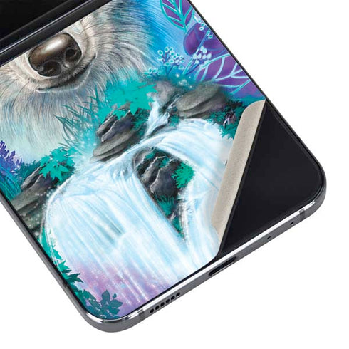 Night Wolf by Sheena Pike Galaxy Z Flip5 5G Skin