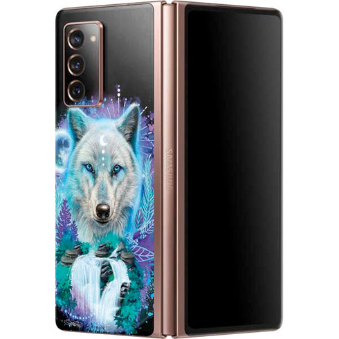 Night Wolf by Sheena Pike Galaxy Z Fold2 5G Skin