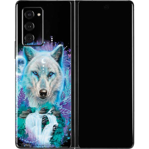Night Wolf by Sheena Pike Galaxy Z Fold2 5G Skin