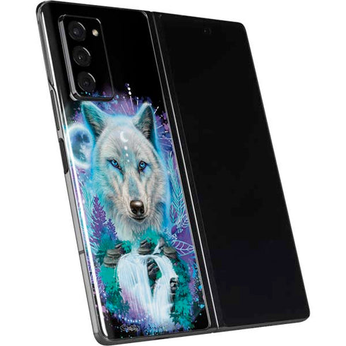 Night Wolf by Sheena Pike Galaxy Z Fold2 5G Skin