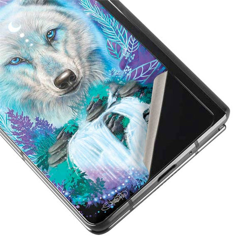 Night Wolf by Sheena Pike Galaxy Z Fold2 5G Skin
