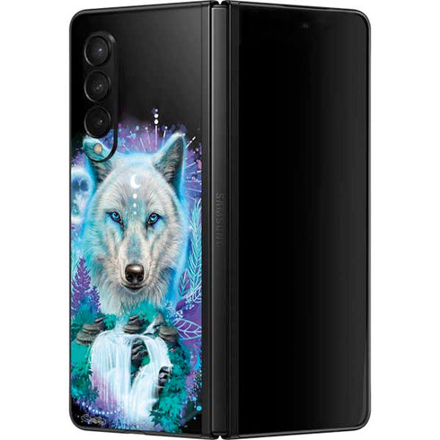 Night Wolf by Sheena Pike Galaxy Z Fold3 5G Skin