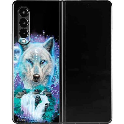 Night Wolf by Sheena Pike Galaxy Z Fold3 5G Skin