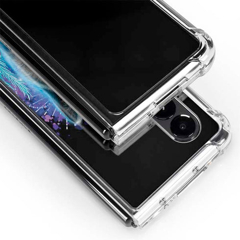 Night Wolf by Sheena Pike Galaxy Z Fold4 5G Clear Case