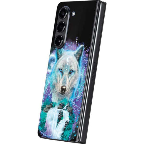 Night Wolf by Sheena Pike Galaxy Z Fold5 5G Skin