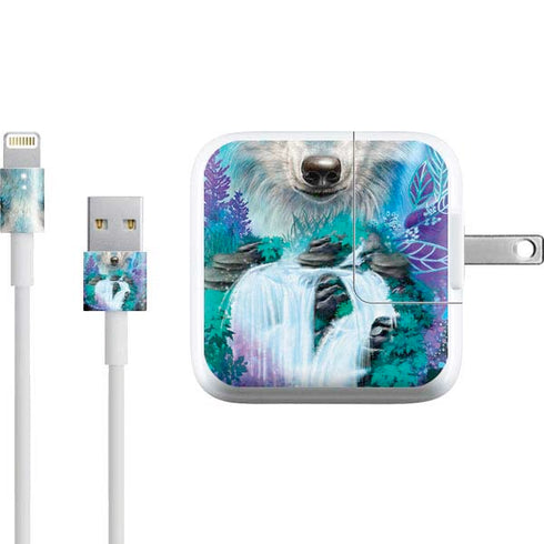 Night Wolf by Sheena Pike iPad Charger (10W USB) Skin