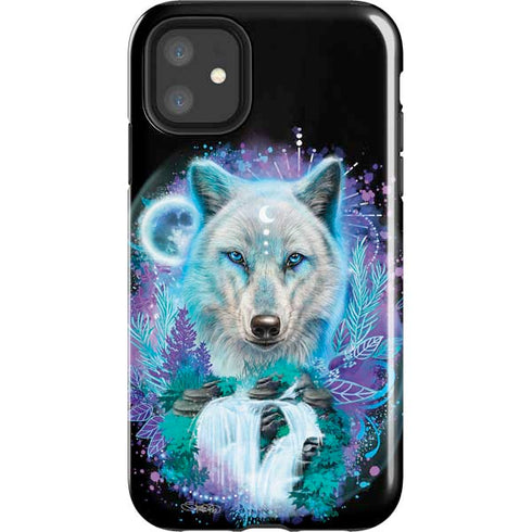 Night Wolf by Sheena Pike iPhone 11 Impact Case