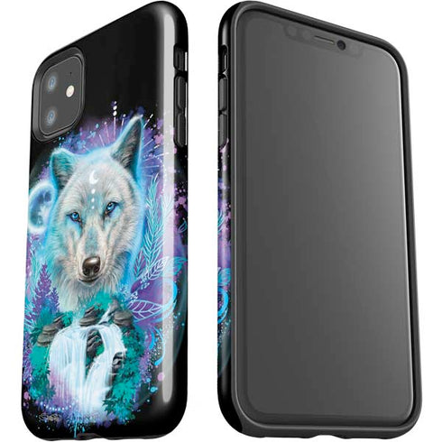 Night Wolf by Sheena Pike iPhone 11 Impact Case