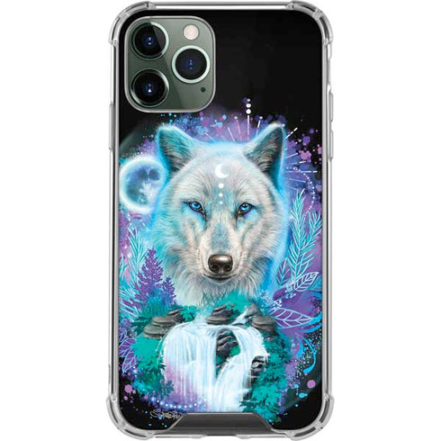 Night Wolf by Sheena Pike iPhone 12 Pro Clear Case
