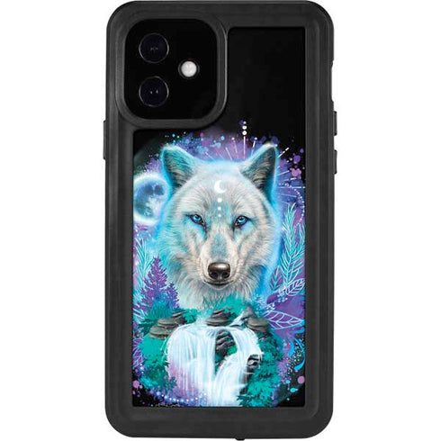 Night Wolf by Sheena Pike iPhone 12 Waterproof Case