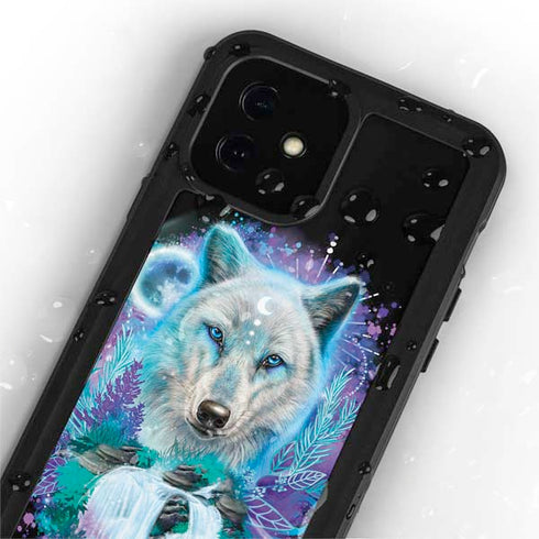 Night Wolf by Sheena Pike iPhone 12 Waterproof Case