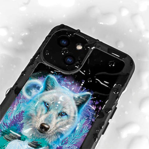 Night Wolf by Sheena Pike iPhone 13 Mini Waterproof Case
