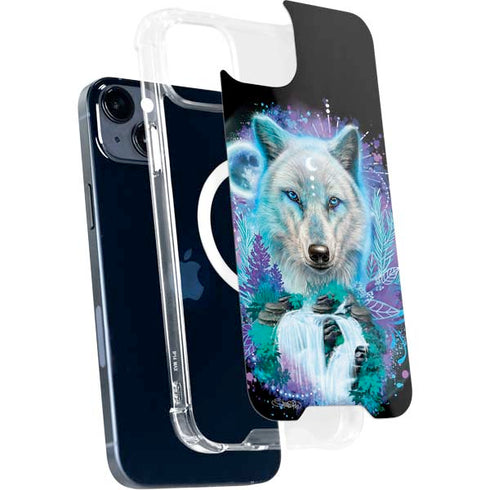Night Wolf by Sheena Pike iPhone 15 Plus MagSafe Case