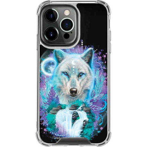 Night Wolf by Sheena Pike iPhone 15 Pro Clear Case