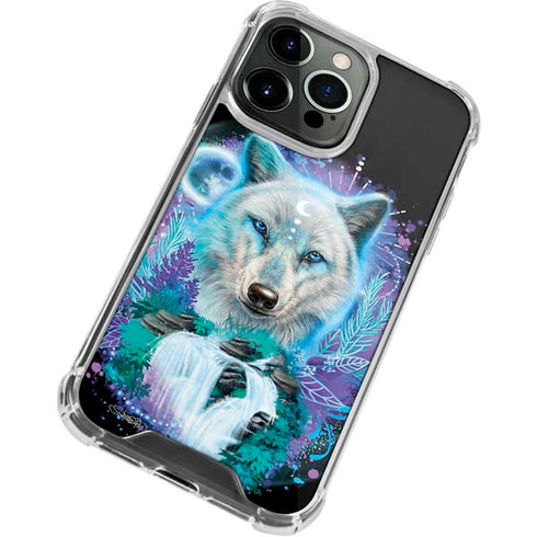 Night Wolf by Sheena Pike iPhone 14 Pro Clear Case