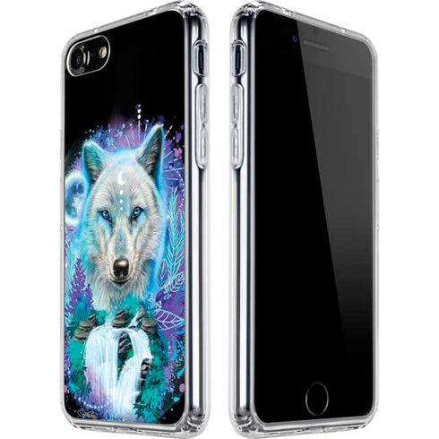 Night Wolf by Sheena Pike iPhone SE (2nd & 3rd Gen) Clear Case