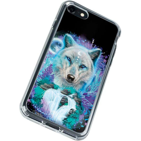 Night Wolf by Sheena Pike iPhone SE (2nd & 3rd Gen) Clear Case