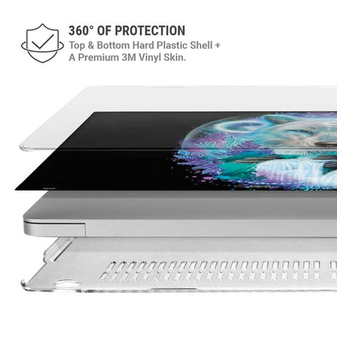 Night Wolf by Sheena Pike MacBook Pro 15in (2016-19) Case plus Skin
