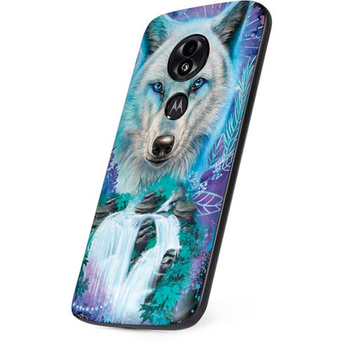 Night Wolf by Sheena Pike Moto E5 Play Skin