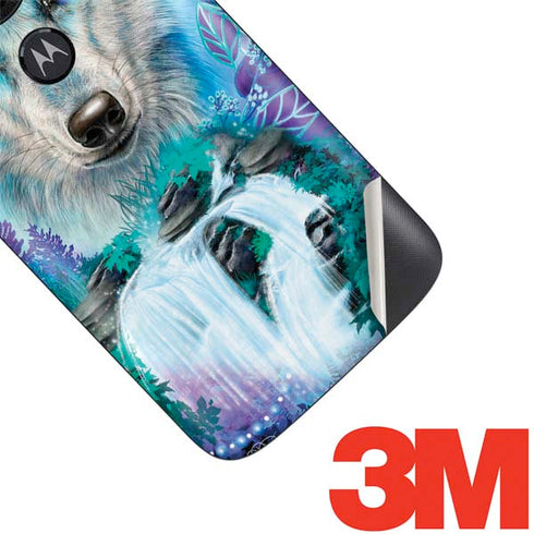 Night Wolf by Sheena Pike Moto E5 Play Skin