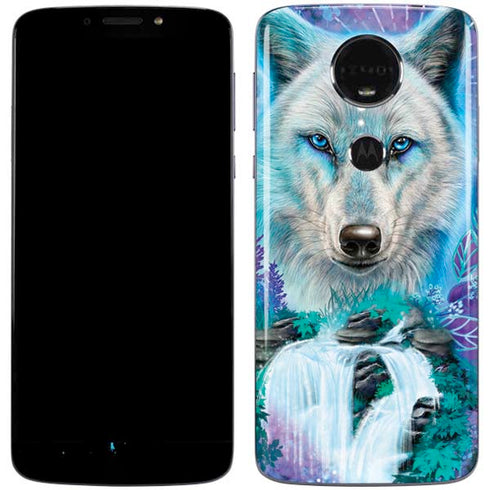 Night Wolf by Sheena Pike Moto E5 Plus Skin