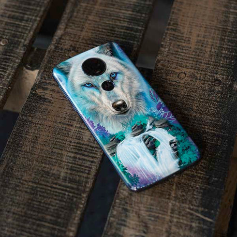 Night Wolf by Sheena Pike Moto E5 Plus Skin