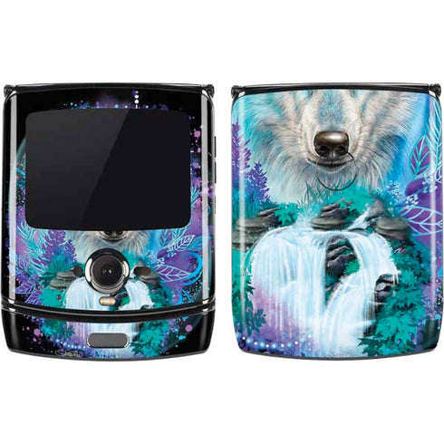 Night Wolf by Sheena Pike Motorola RAZR Skin
