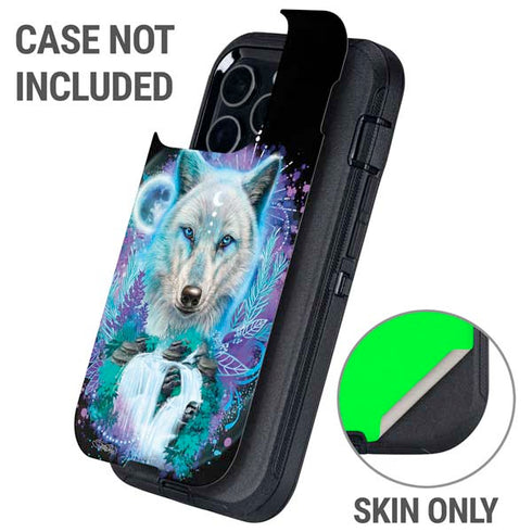 Night Wolf by Sheena Pike Otterbox Defender iPhone Skin