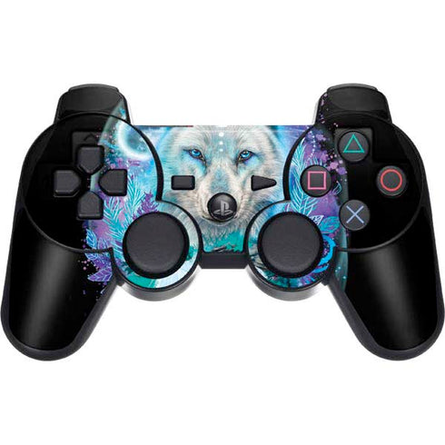 Night Wolf by Sheena Pike PS3 Dual Shock wireless controller Skin