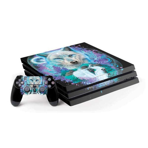 Night Wolf by Sheena Pike PS4 Pro Bundle Skin