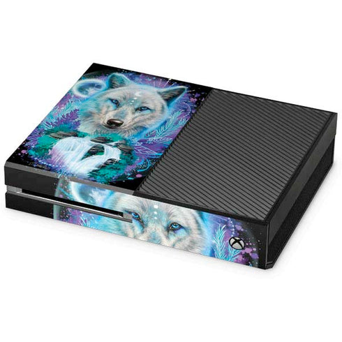 Night Wolf by Sheena Pike Xbox One Console Skin