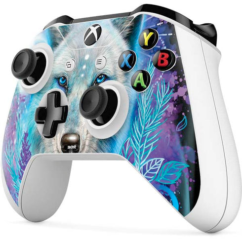 Night Wolf by Sheena Pike Xbox One S All-Digital Edition Bundle Skin