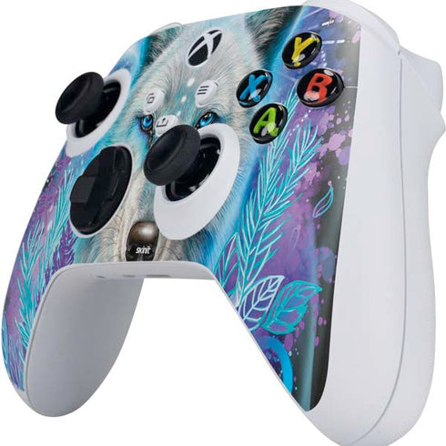 Night Wolf by Sheena Pike Xbox Series S Controller Skin
