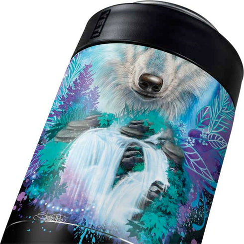 Night Wolf by Sheena Pike Yeti Colster Can Insulator Skin