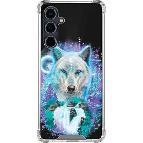 Night Wolf by Sheena Pike Galaxy S23 FE Clear Case