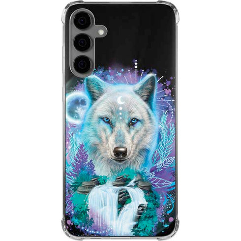 Night Wolf by Sheena Pike Galaxy S24 Plus Clear Case