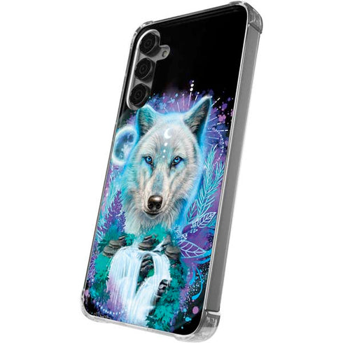 Night Wolf by Sheena Pike Galaxy S24 Plus Clear Case