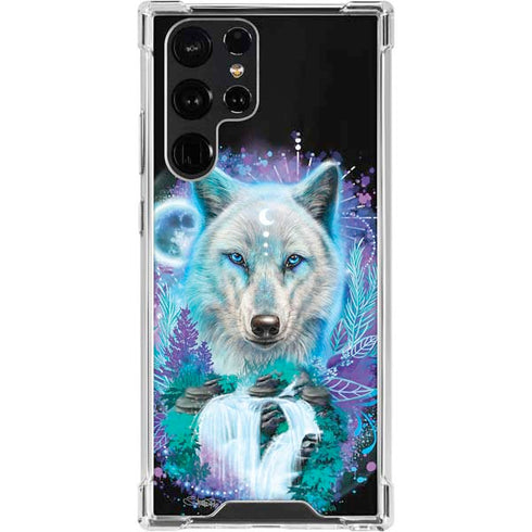 Night Wolf by Sheena Pike Galaxy S24 Ultra Clear Case