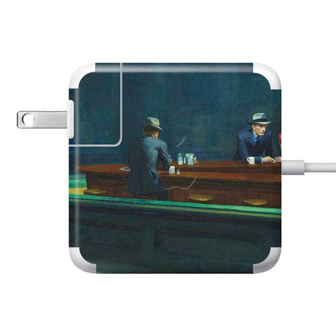 Edward Hopper Nighthawks 1942 85W Power Adapter (15 and 17 inch MacBook Pro Charger) Skin