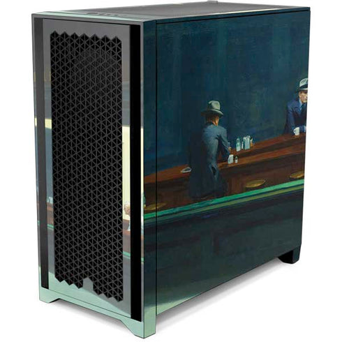 Edward Hopper Nighthawks 1942 Corsair 4000D Tempered Glass Mid-Tower ATX Case Skin