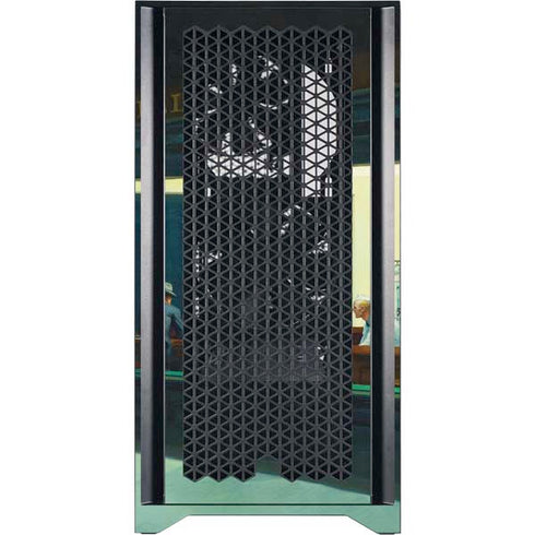 Edward Hopper Nighthawks 1942 Corsair 4000D Tempered Glass Mid-Tower ATX Case Skin