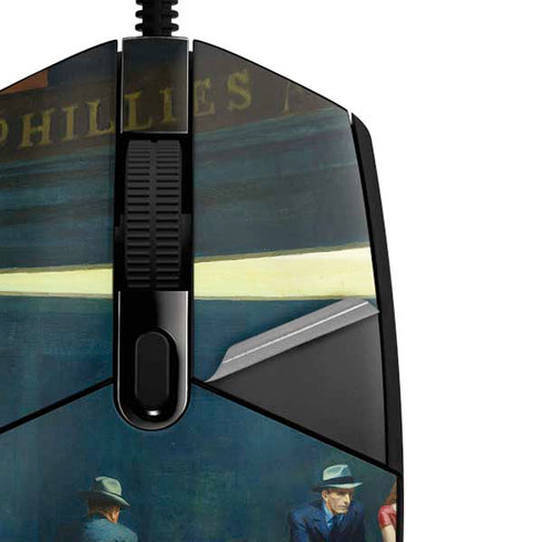 Edward Hopper Nighthawks 1942 G203 Prodigy RGB Wired Gaming Mouse Skin