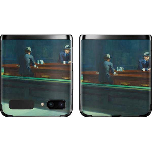Edward Hopper Nighthawks 1942 Galaxy Z Flip Skin