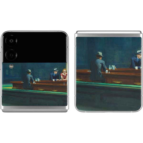 Edward Hopper Nighthawks 1942 Galaxy Z Flip4 5G Skin