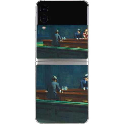 Edward Hopper Nighthawks 1942 Galaxy Z Flip4 5G Skin