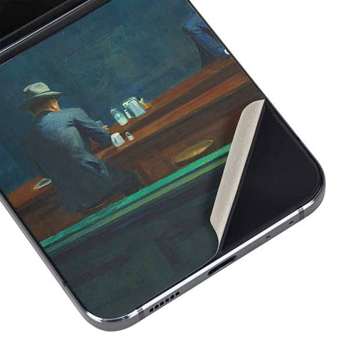 Edward Hopper Nighthawks 1942 Galaxy Z Flip5 5G Skin