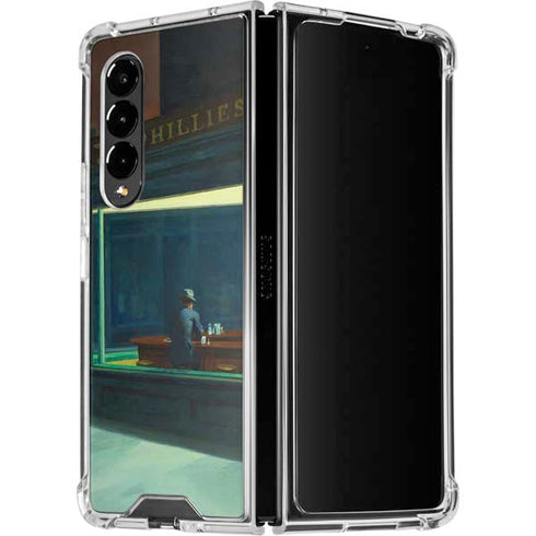 Edward Hopper Nighthawks 1942 Galaxy Z Fold4 5G Clear Case